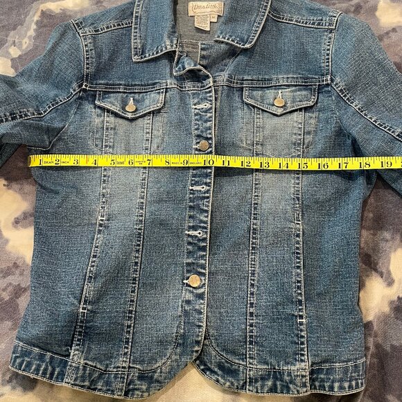 Live A Little Denim Jacket - size M EUC - Picture 4 of 7